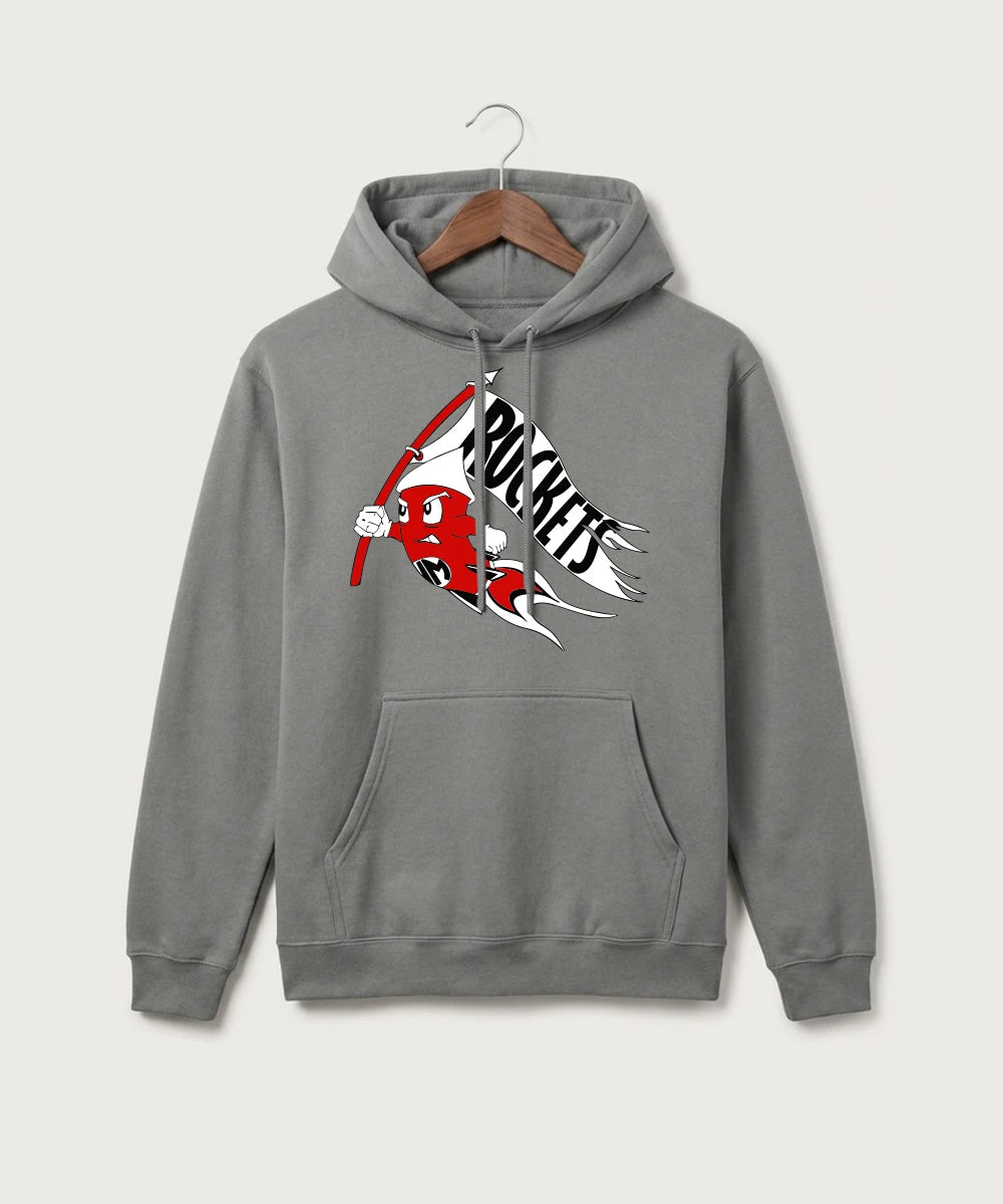 John Marshall High School Cross Country (Coed) - Medium Grey Port & Co Core Fleece Pullover Hooded Sweatshirt. PC78H