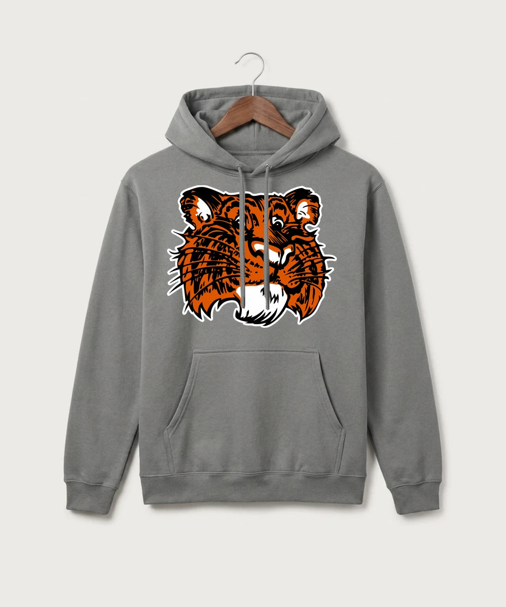 Browerville Public High School Athletics Coed - Medium Grey Port & Co Core Fleece Pullover Hooded Sweatshirt. PC78H