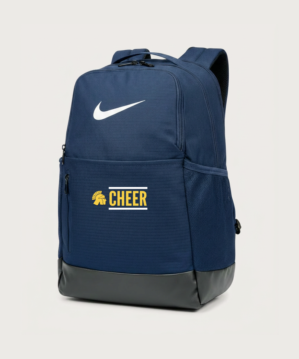 Wausau West High School Cheer - Midnight Navy Nike Brasilia Medium Backpack NKDH7709