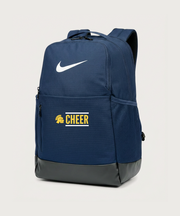 Wausau West High School Cheer - Midnight Navy Nike Brasilia Medium Backpack NKDH7709