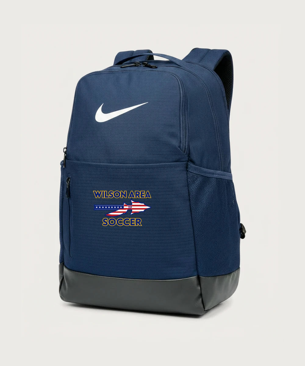Wilson Area School Soccer Soccer - Midnight Navy Nike Brasilia Medium Backpack NKDH7709