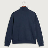 Polo HS Football general - Midnight Navy Nike Club Fleece Sleeve Swoosh 1/2-Zip NKDX6718 (back)