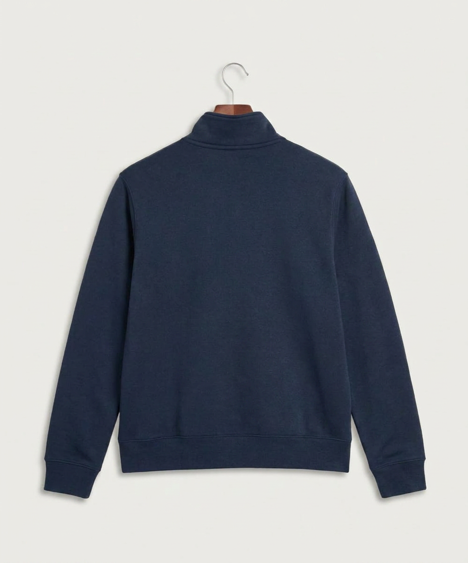Zumbrota Mazeppa High School Volleyball (Girls) - Midnight Navy Nike Club Fleece Sleeve Swoosh 1/2-Zip NKDX6718 (back)
