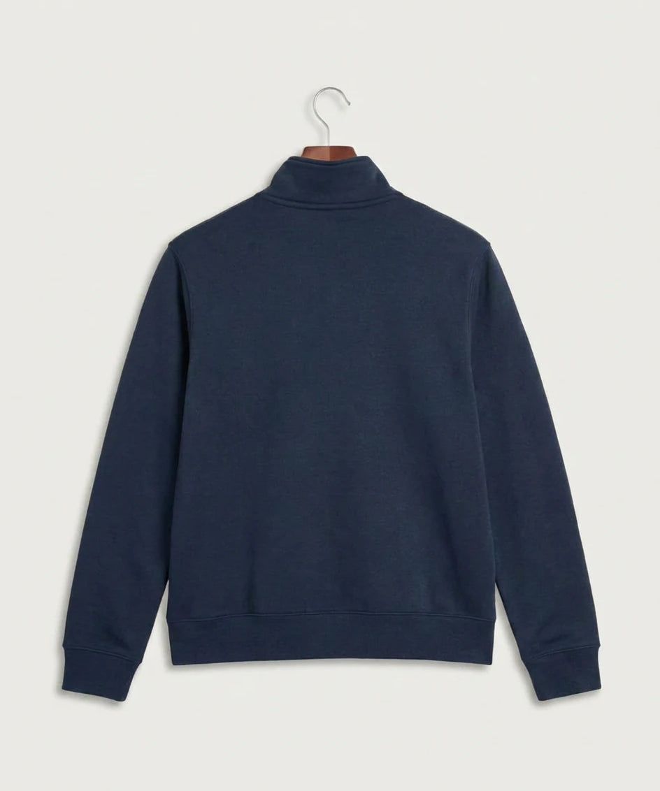 Sargent County High School Football (Boys) - Midnight Navy Nike Club Fleece Sleeve Swoosh 1/2-Zip NKDX6718 (back)