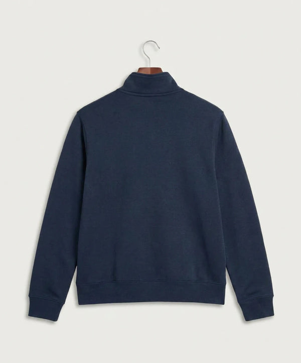 Sargent County High School Football (Boys) - Midnight Navy Nike Club Fleece Sleeve Swoosh 1/2-Zip NKDX6718 (back)