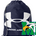 Maple River High School hockey_boys - Midnight Navy/ White Ozsee Sackpack Drawstring Bag