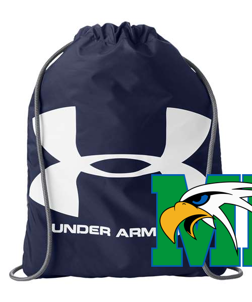 Maple River High School hockey_boys - Midnight Navy/ White Ozsee Sackpack Drawstring Bag