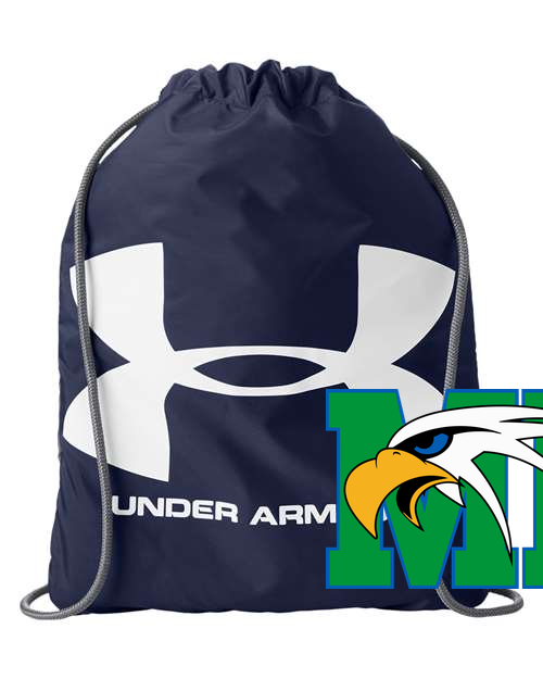 Maple River High School hockey_boys - Midnight Navy/ White Ozsee Sackpack Drawstring Bag
