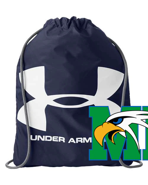Maple River High School hockey_boys - Midnight Navy/ White Ozsee Sackpack Drawstring Bag