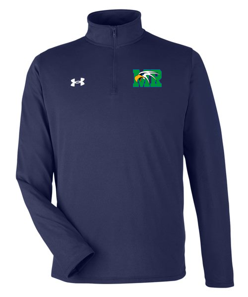 Maple River High School hockey_boys - Midnight Navy/ White Men's Team Tech™ Quarter-Zip Pullover