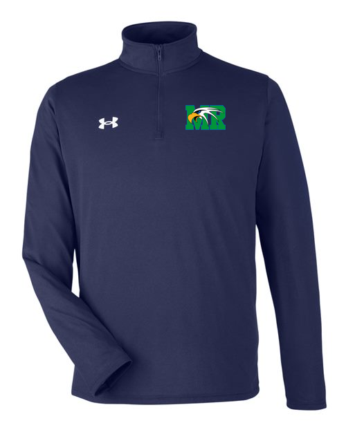 Maple River High School hockey_boys - Midnight Navy/ White Men's Team Tech™ Quarter-Zip Pullover