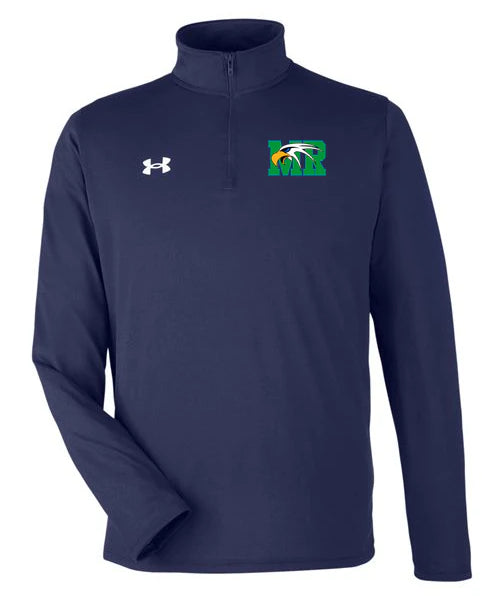 Maple River High School hockey_boys - Midnight Navy/ White Men's Team Tech™ Quarter-Zip Pullover