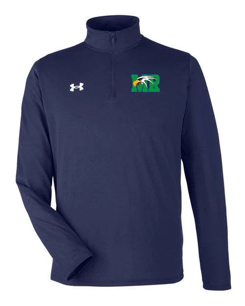 Maple River High School hockey_boys - Midnight Navy/ White Men's Team Tech™ Quarter-Zip Pullover