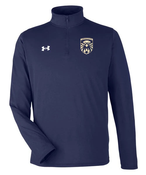 Abingdon High School Football (Boys) - Midnight Navy/ White Men's Team Tech™ Quarter-Zip Pullover