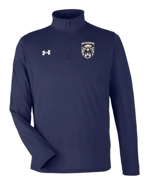Abingdon High School Football (Boys) - Midnight Navy/ White Men's Team Tech™ Quarter-Zip Pullover