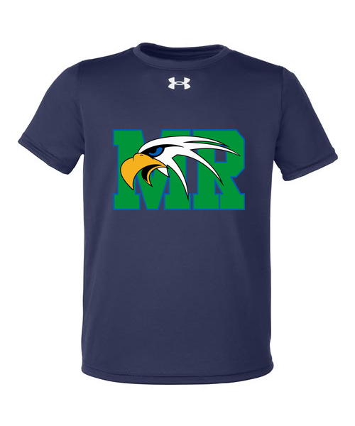 Maple River High School hockey_boys - Midnight Navy/ White Youth Tech™ Team T-Shirt
