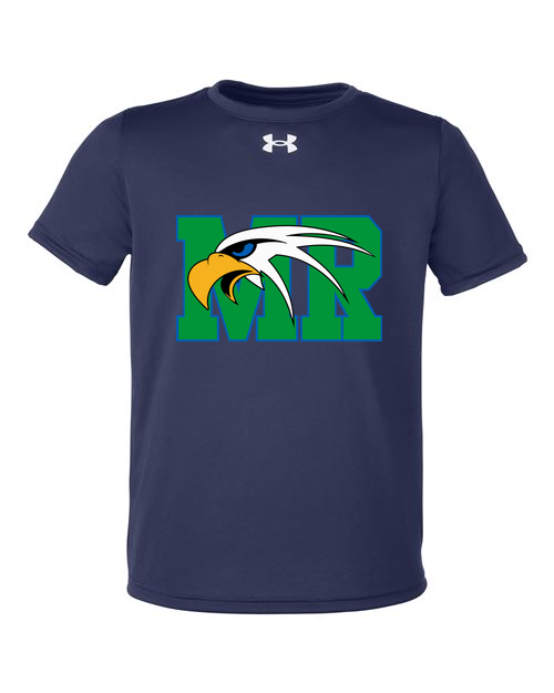 Maple River High School hockey_boys - Midnight Navy/ White Youth Tech™ Team T-Shirt