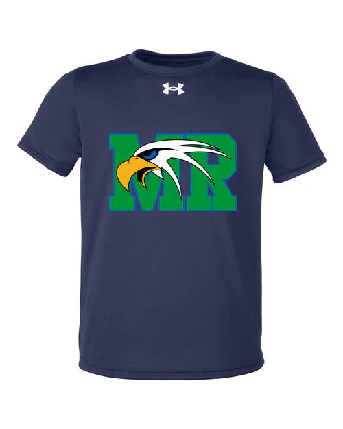 Maple River High School hockey_boys - Midnight Navy/ White Youth Tech™ Team T-Shirt