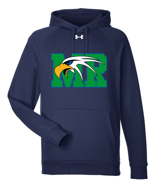 Maple River High School hockey_boys - Midnight Navy/ White Men's Rival Fleece Hooded Sweatshirt