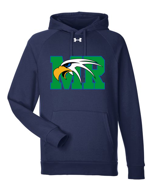 Maple River High School hockey_boys - Midnight Navy/ White Men's Rival Fleece Hooded Sweatshirt