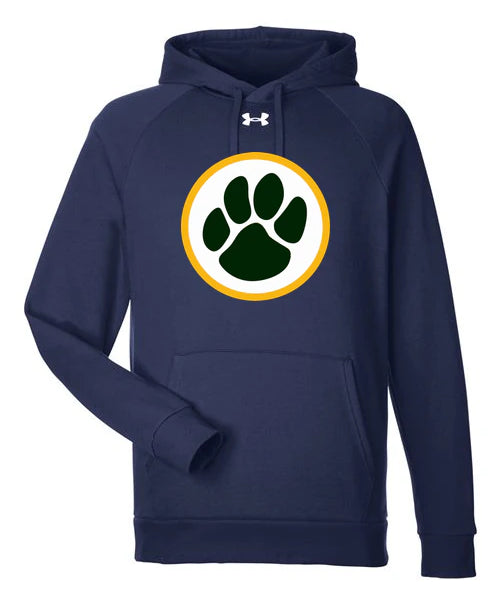 Ashwaubenon High School Football (Boys) - Midnight Navy/ White Men's Rival Fleece Hooded Sweatshirt