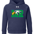 Maple River High School hockey_boys - Midnight Navy/ White Youth Rival Fleece Hooded Sweatshirt