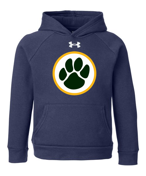 Ashwaubenon High School Football (Boys) - Midnight Navy/ White Youth Rival Fleece Hooded Sweatshirt