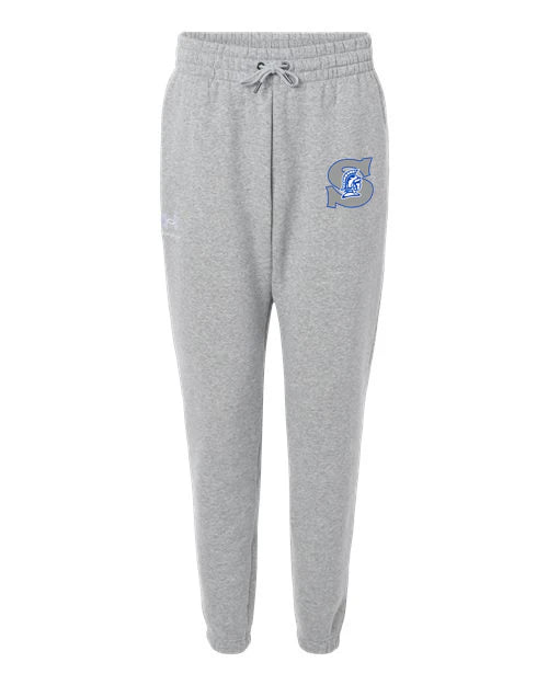 Green Bay Southwest High School Volleyball (Girls) - Mod Grey Light Heather/ White Men's Icon Fleece Joggers