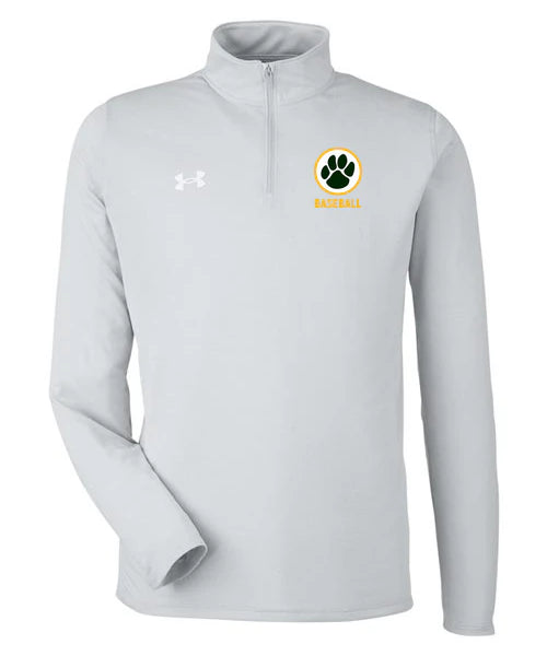 Ashwaubenon High School Baseball (Boys) - Mod Grey Light Heather/ White Men's Team Tech™ Quarter-Zip Pullover