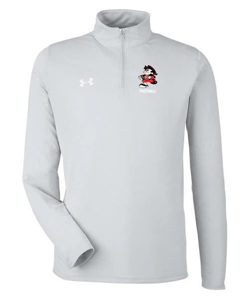 John Marshall High School Basketball (Boys) - Mod Grey Light Heather/ White Men's Team Tech™ Quarter-Zip Pullover