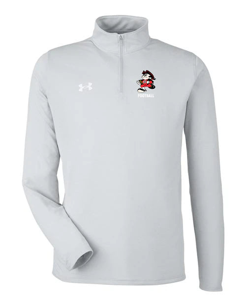 John Marshall High School Basketball (Boys) - Mod Grey Light Heather/ White Men's Team Tech™ Quarter-Zip Pullover