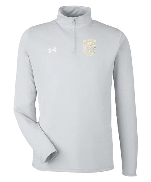 Abingdon High School Football (Boys) - Mod Grey Light Heather/ White Men's Team Tech™ Quarter-Zip Pullover