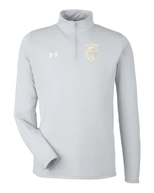 Abingdon High School Football (Boys) - Mod Grey Light Heather/ White Men's Team Tech™ Quarter-Zip Pullover