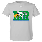 Maple River High School hockey_boys - Mod Grey Light Heather/ White Youth Tech™ Team T-Shirt