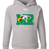 Maple River High School hockey_boys - Mod Grey Light Heather/ White Youth Rival Fleece Hooded Sweatshirt
