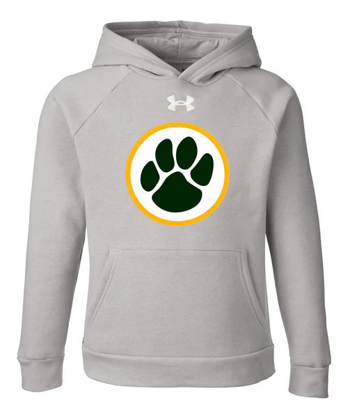 Ashwaubenon High School Football (Boys) - Mod Grey Light Heather/ White Youth Rival Fleece Hooded Sweatshirt
