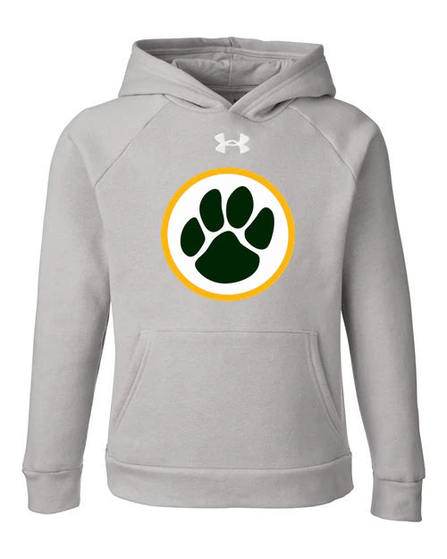 Ashwaubenon High School Football (Boys) - Mod Grey Light Heather/ White Youth Rival Fleece Hooded Sweatshirt