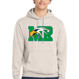 Maple River High School hockey_boys - Natural Port & Co Core Fleece Pullover Hooded Sweatshirt. PC78H