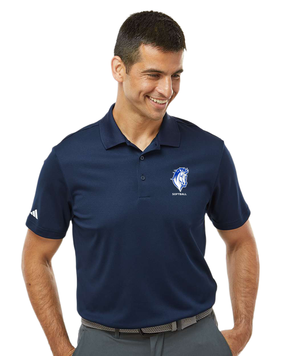 Mora Softball - Navy Polo - Left Chest