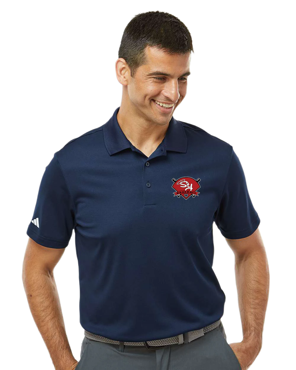 St. James Baseball - Navy Polo - Left Chest