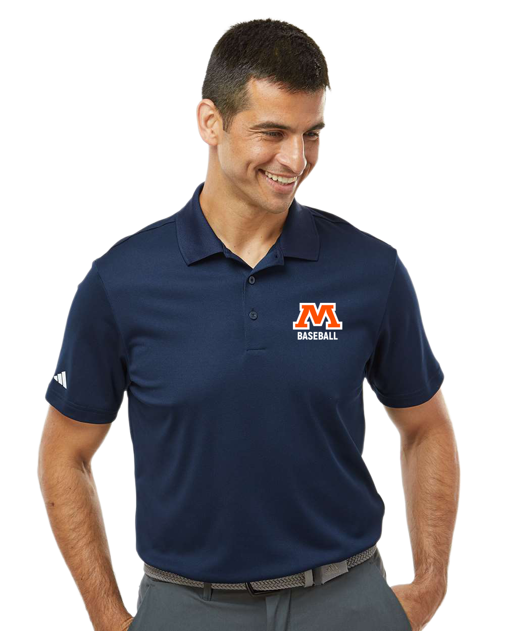Moorhead Baseball - Navy Polo - Left Chest