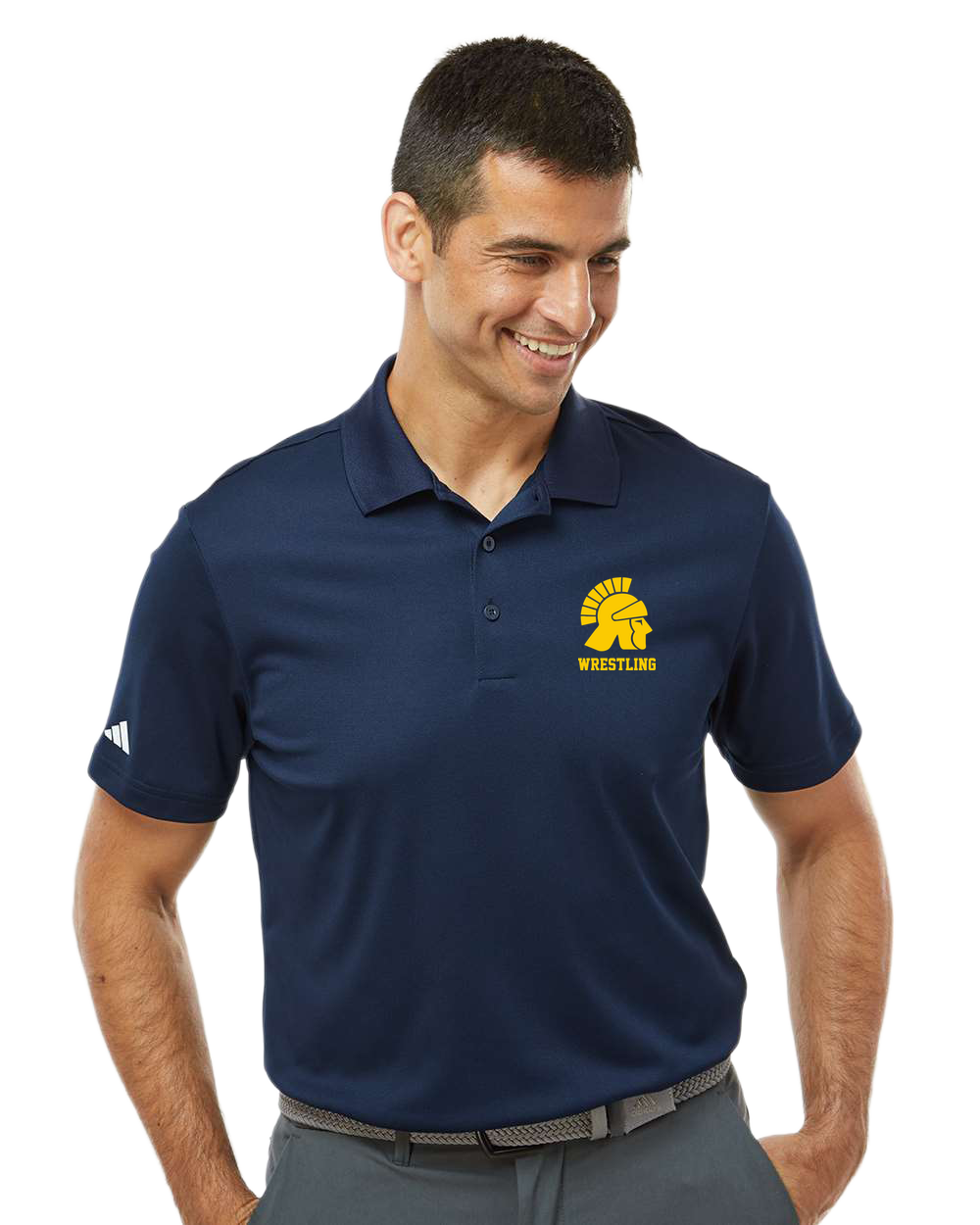 Testing - Navy Polo - Left Chest