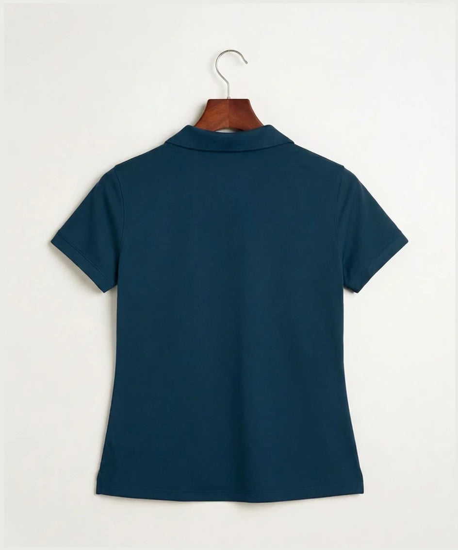 Eastview High School Volleyball (Girls) - Navy Polo - Left Chest (back)
