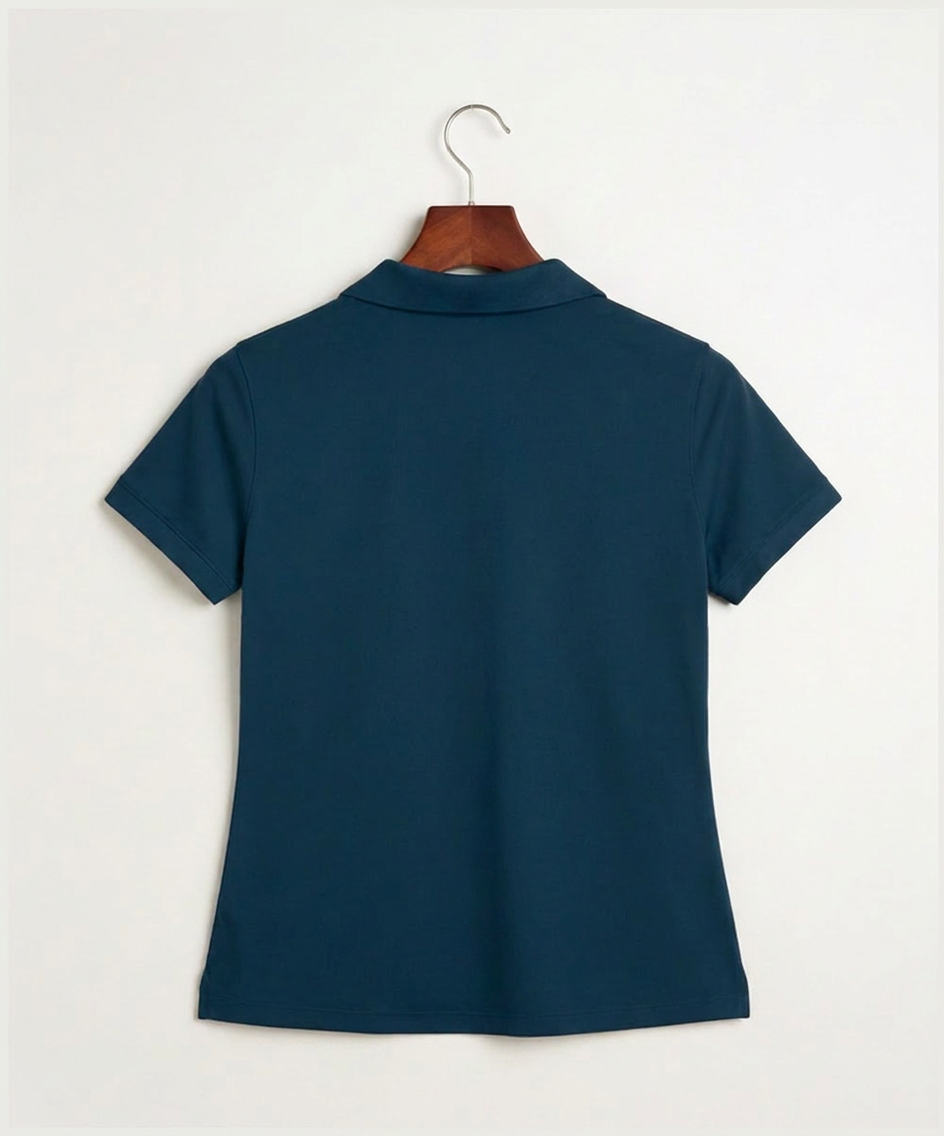 Owatonna High School Volleyball (Girls) - Navy Polo - Left Chest (back)
