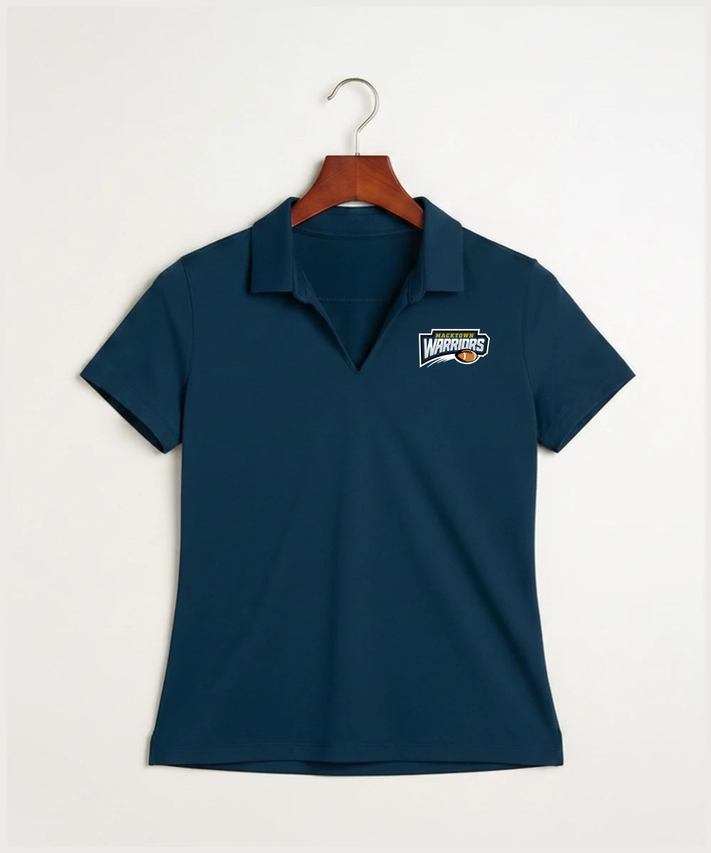 Macktown Warriors Football (Boys) - Navy Polo - Left Chest