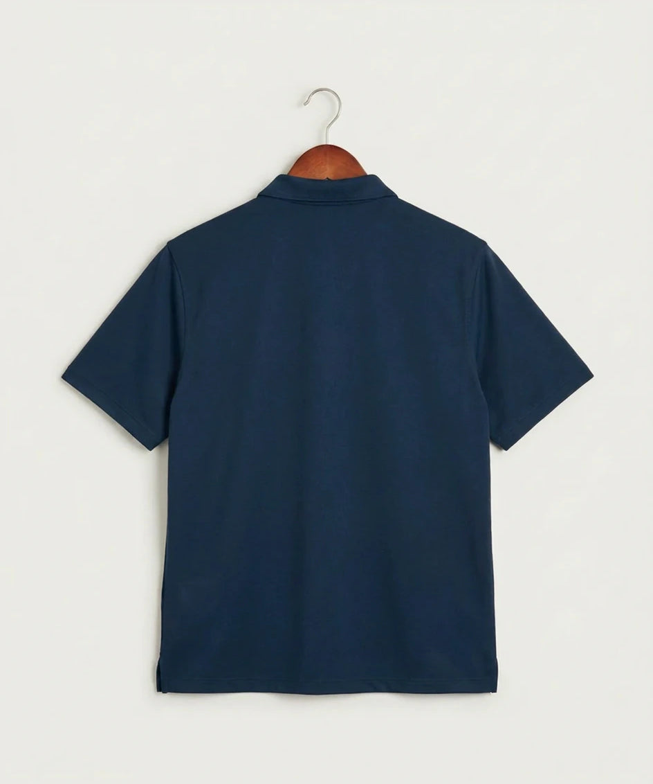 Lake Crystal-Welcome-Memorial High School Football (Boys) - Navy Polo - Left Chest (back)