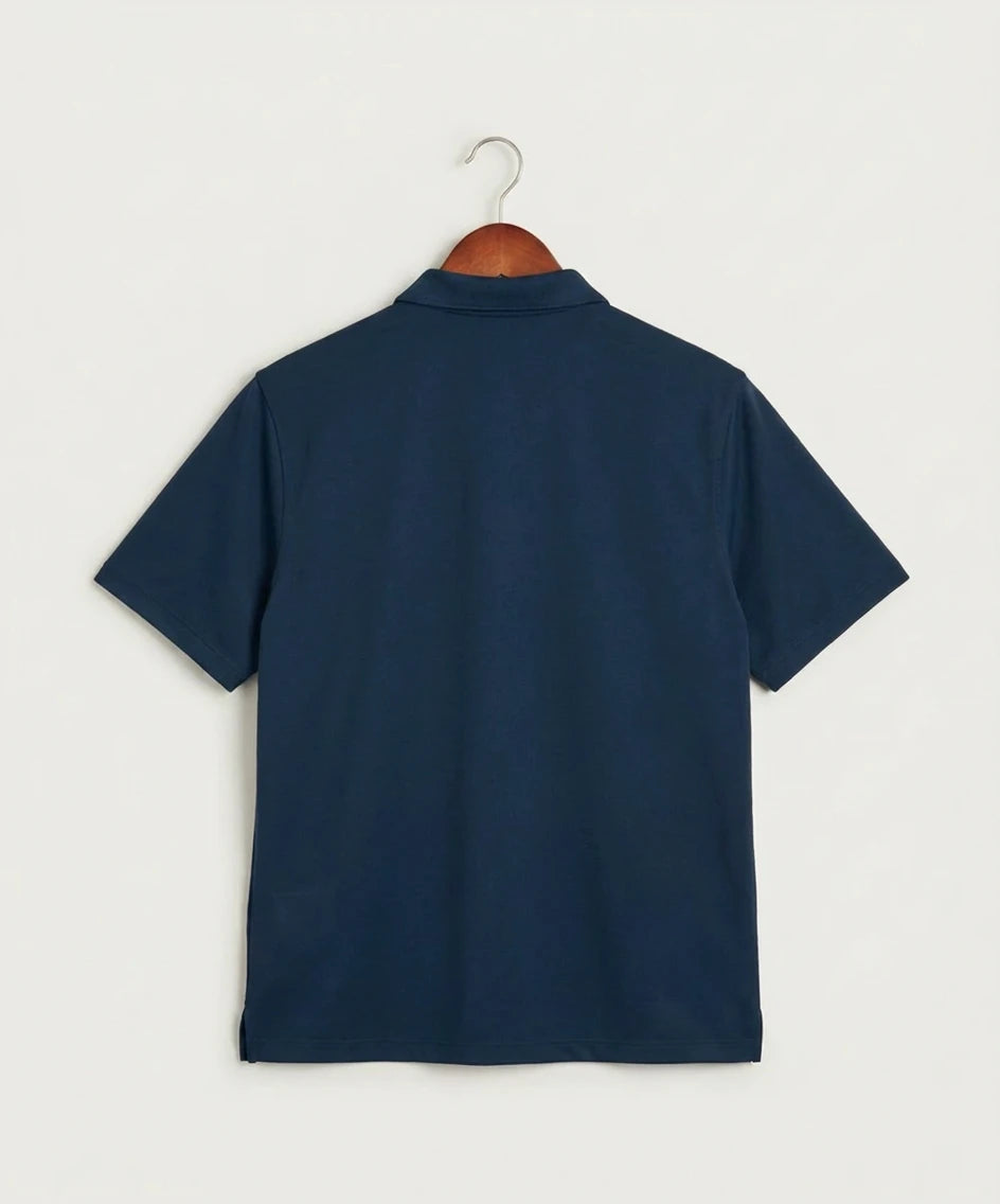 Notre Dame Prep High School Football - Navy Polo - Left Chest — back