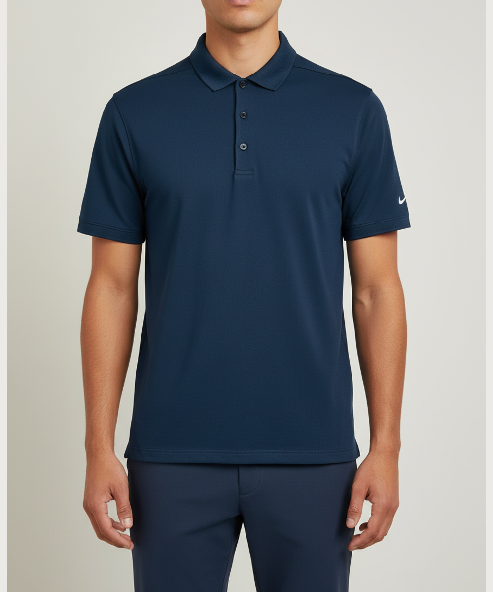 Notre Dame High School Team Store - Navy Polo - Left Chest (model)