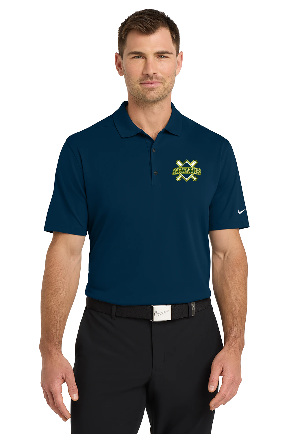 Atwater Baseball - Navy Polo - Left Chest