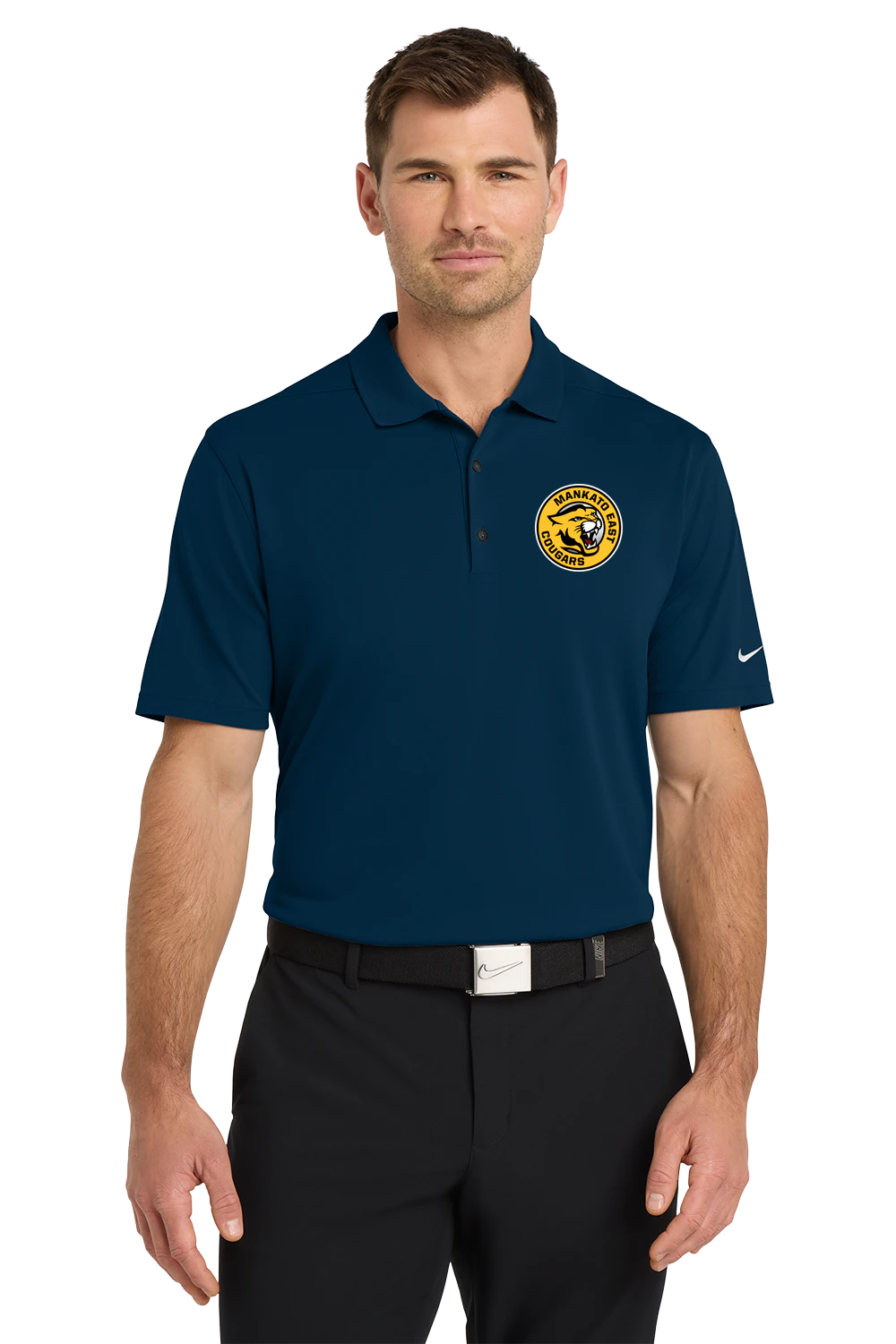 Mankato East Spring - Navy Polo - Left Chest